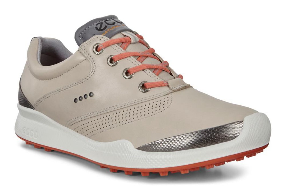 Womens Golf Shoes - ECCO Biom Golf Hybrid - Beige - 4890IUSBG
